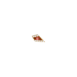 Eminence – Garnet Geometry – 14K Gold Threadless End - piercing - zone.com