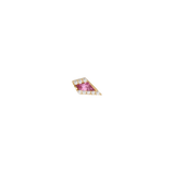 Eminence – Pink Tourmaline – 14K Gold Threadless End - piercing - zone.com