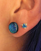 Enlee – Sapphire Constellation – 14K Gold Threadless End - piercing - zone.com