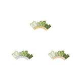 Enlighten – Green Tourmaline + Peridot Ombre – 14K Gold Threadless End - piercing - zone.com