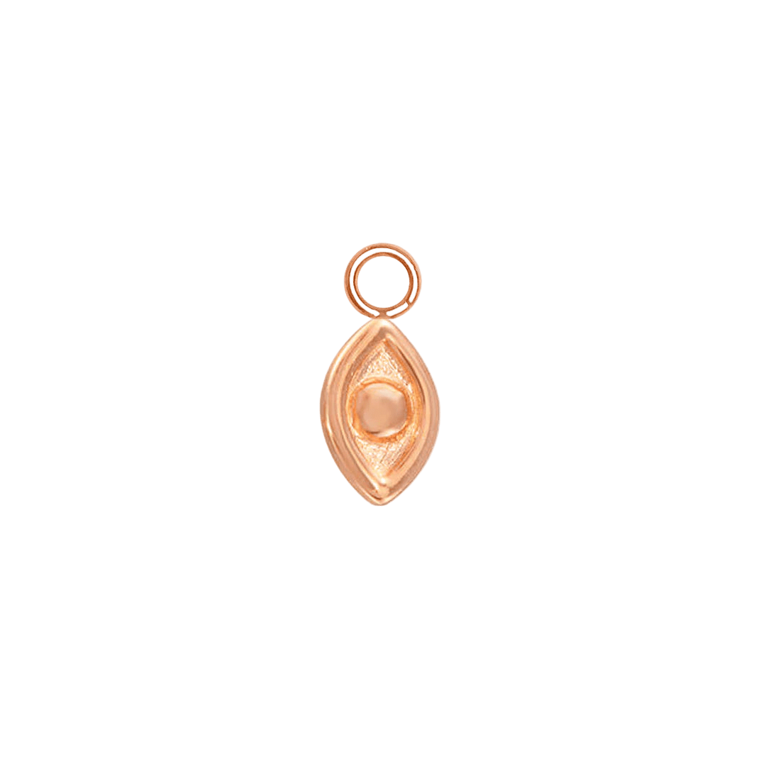 Evil Eye Charm – 14K Gold Dangle - piercing - zone.com