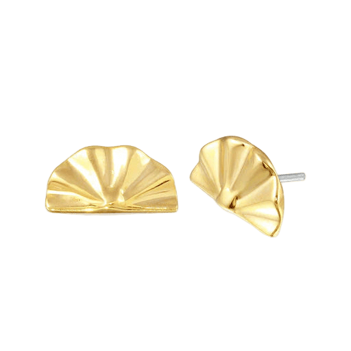 Fan – 14K Gold Threadless & Threaded End - piercing - zone.com
