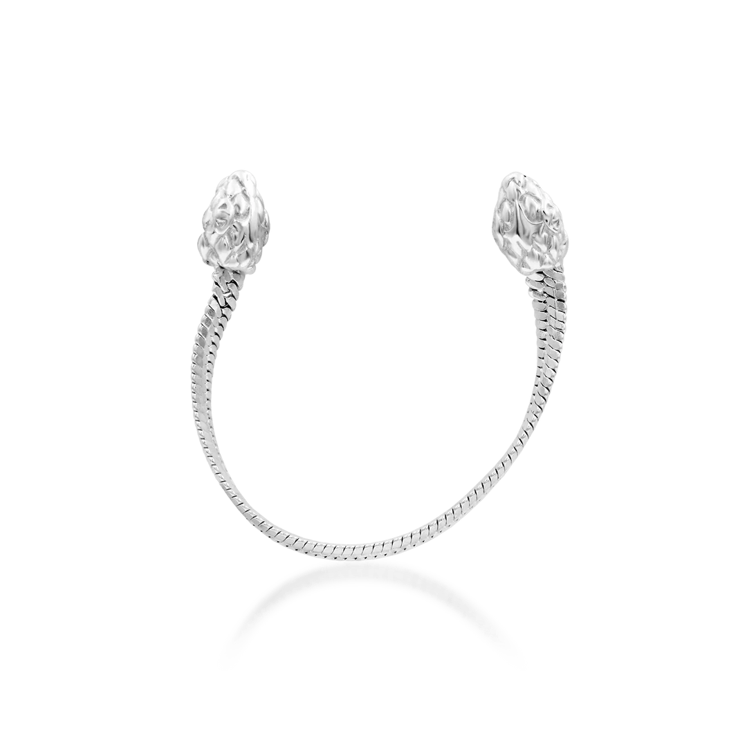 Fang – Serpent Chain Drop – 14K Gold Threadless End - piercing - zone.com