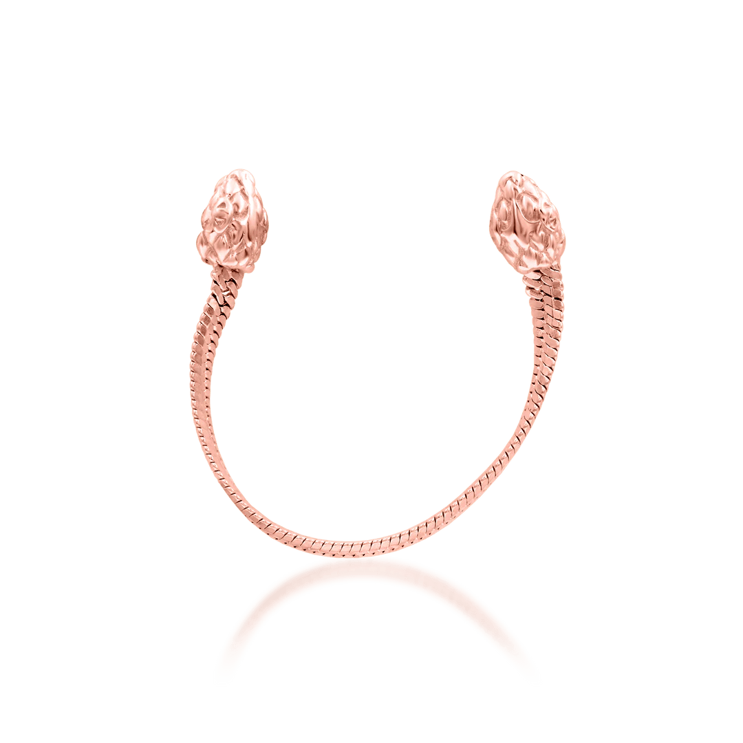 Fang – Serpent Chain Drop – 14K Gold Threadless End - piercing - zone.com