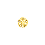 Flora – 14K Gold Threadless End - piercing - zone.com