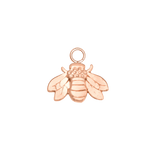 Flying Bee – 14K & 18K Gold Charm - piercing - zone.com