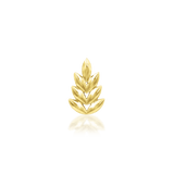 Forest – 14K Gold Leaf Decorative End - piercing - zone.com
