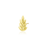 Forest – 14K Gold Leaf Decorative End - piercing - zone.com