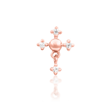 Francis – 14K Gold White CZ Threadless End - piercing - zone.com