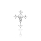 Francis – 14K Gold White CZ Threadless End - piercing - zone.com