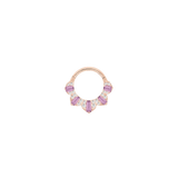 Gilty Pleasure – Amethyst + Diamond – 14K Gold Clicker - piercing - zone.com