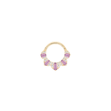 Gilty Pleasure – Amethyst + Diamond – 14K Gold Clicker - piercing - zone.com