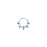 Gilty Pleasure – London Blue Topaz + Diamond – 14K Gold Clicker - piercing - zone.com