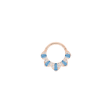 Gilty Pleasure – London Blue Topaz + Diamond – 14K Gold Clicker - piercing - zone.com