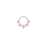 Gilty Pleasure – Pink Tourmaline + Diamond – 14K Gold Clicker - piercing - zone.com
