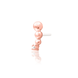 Glo – Beaded Curve with CZ – 14K Gold Threadless End - piercing - zone.com