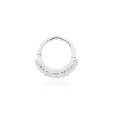 Gold Beaded Clicker – 14K Seamless Ring - piercing - zone.com