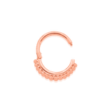 Gold Beaded Clicker – 14K Seamless Ring - piercing - zone.com