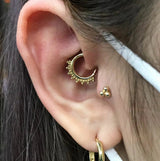 Gold Tri - Bead – 14K Gold Clicker - piercing - zone.com