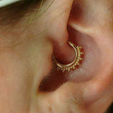 Gold Tri - Bead – 14K Gold Clicker - piercing - zone.com