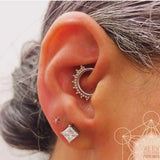 Gold Tri - Bead – 14K Seam Ring - piercing - zone.com