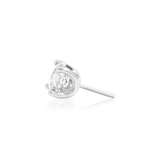 Higher Profile 4 Prong Set – 14K Gold CZ Threadless End - piercing - zone.com