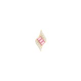 Intrigue – Pink Tourmaline – 14K Gold Threadless End - piercing - zone.com