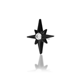 Side View of Stella End Showing Black Gold Shine and Star Shape