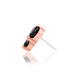 Black CZ Vertical Stack – Junipurr Jewelry Close-Up