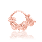 Luxurious dragon clicker ring in 14K rose gold from Junipurr