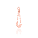 Side View Showing Chain Length and Charm Detail