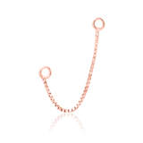 Flat Lay of Box Chain with Jump Rings – Studio Background
