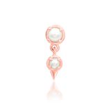 Junipurr Diva 14K gold end with 2mm and 1.5mm pearls