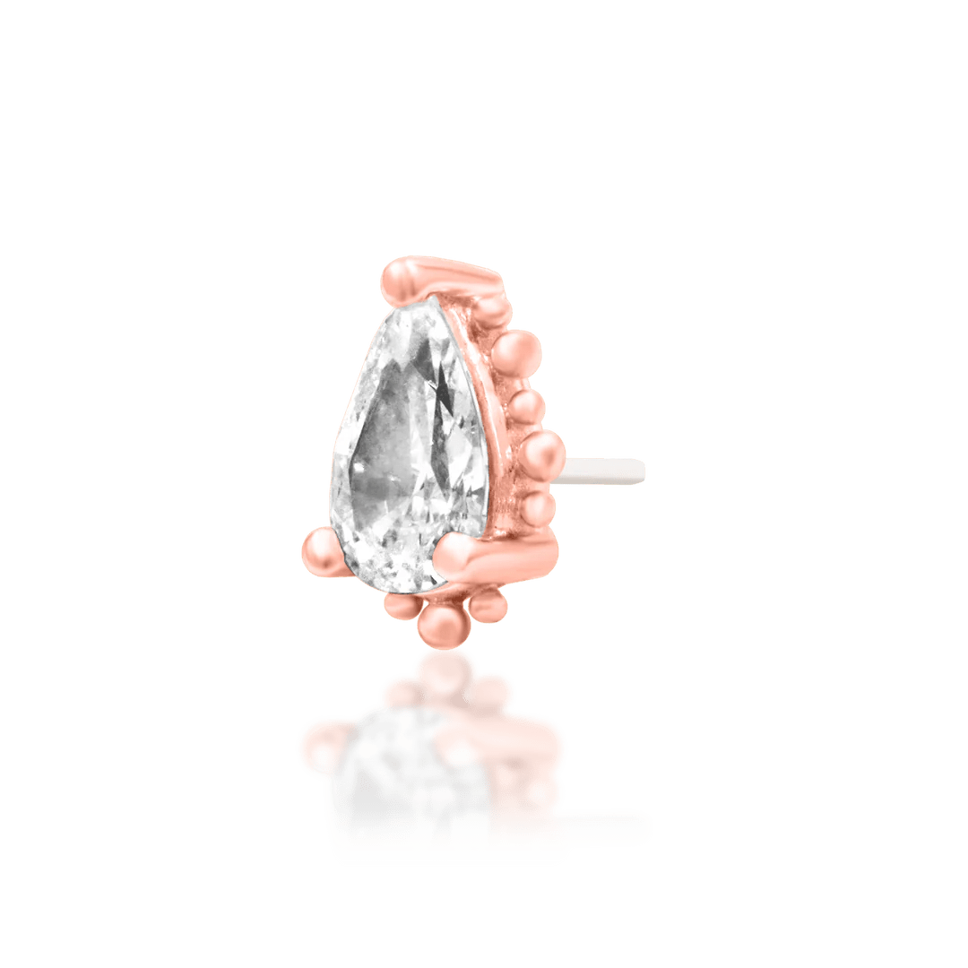 Styled photo of Ennvi in flat or tragus piercing – shimmering focal point