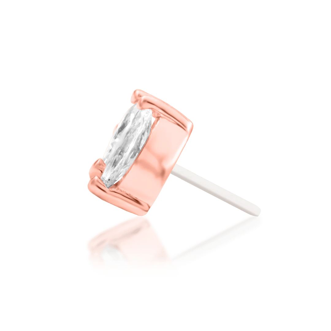 Fallon End Styled in Conch Piercing with Gold Jewelry Stack