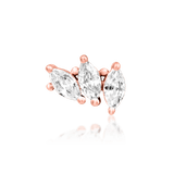 Top-down image of Fallon in rose gold – soft bloom-inspired layout