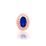 Side Profile of Genevive Highlighting Bezel Setting