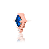 Styled photo of Hesper in flat or helix piercing – rich blue accent piece
