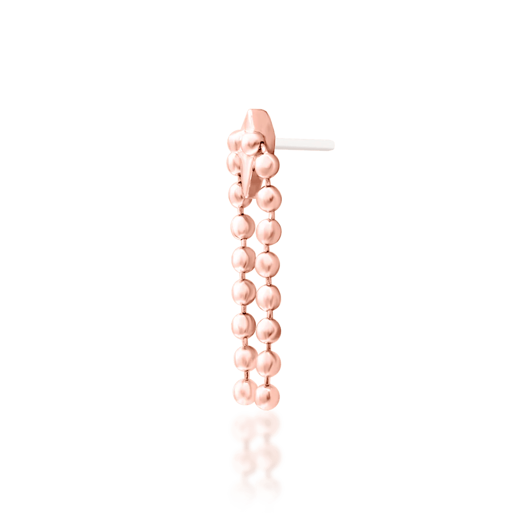 Styled photo of Malia worn in helix or flat piercing – minimalist movement