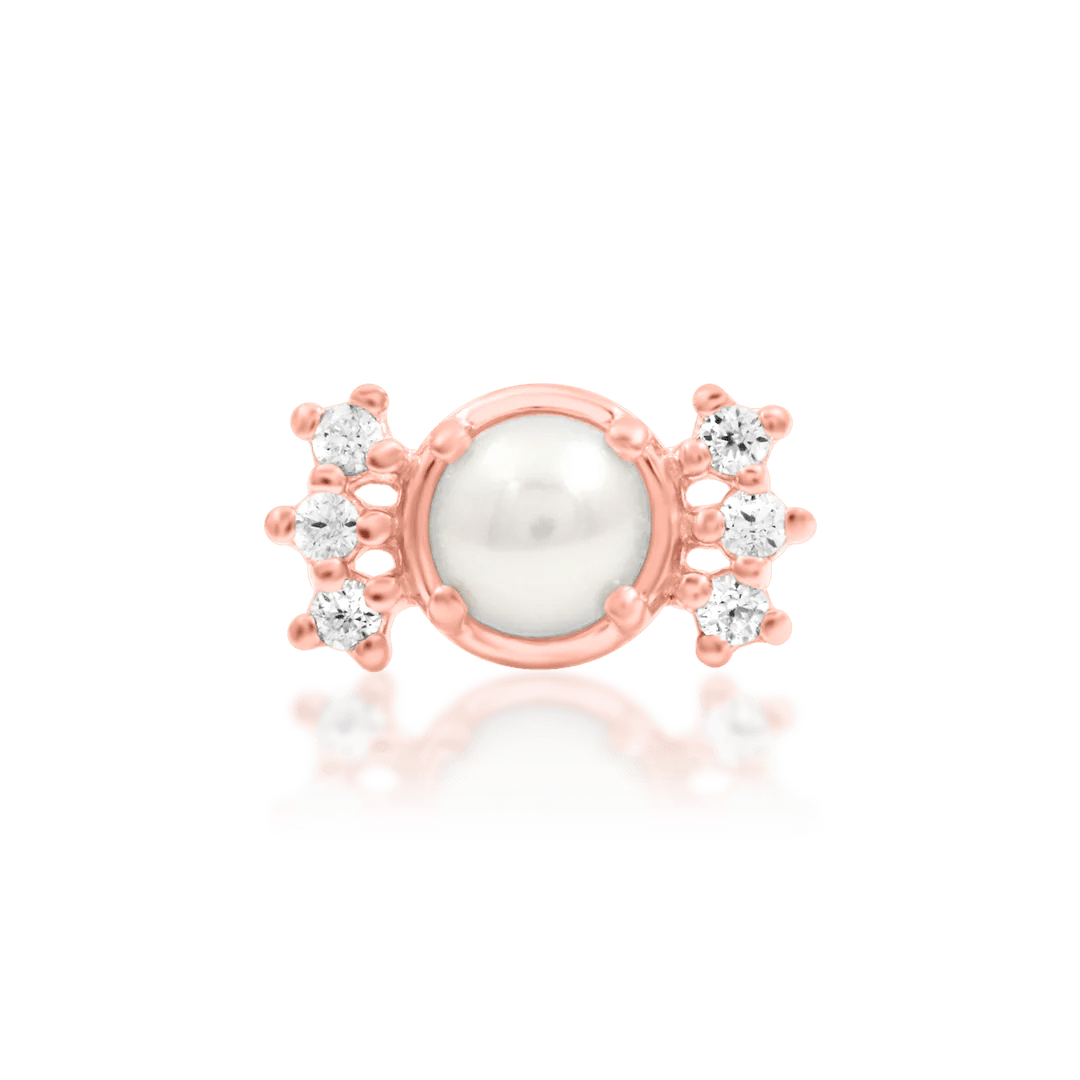 Luxe gold jewelry for lobe or helix piercing