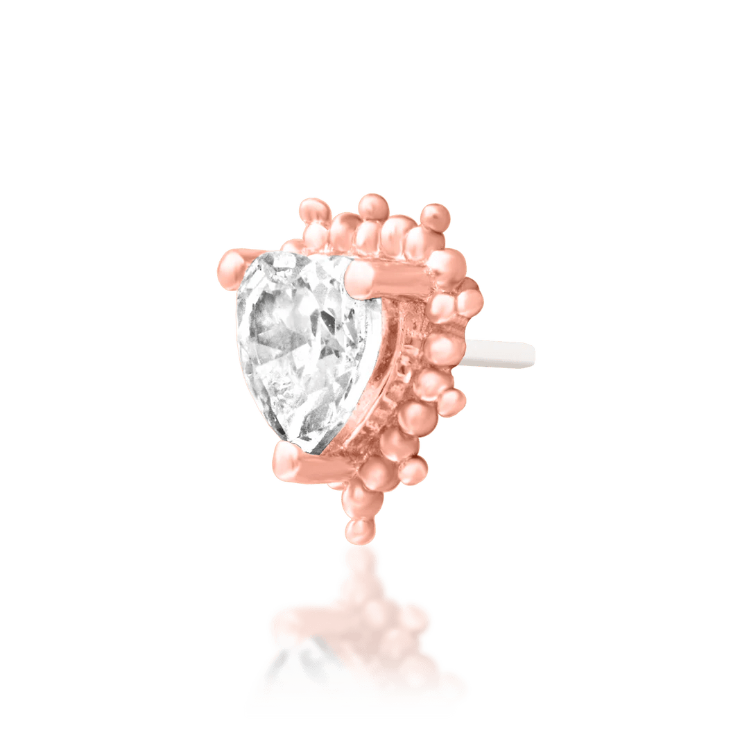Styled ear photo with Meet Cute – worn in flat or lobe piercing