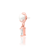 Junipurr Millicent end – gold, pearl, and cubic zirconia