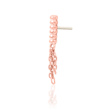 Mistress Threadless End Shown in Conch Piercing – Elegant Chain Drop