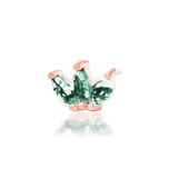 Back View of Threadless Post on Moss Marquise Fan Jewelry