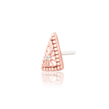 Styled ear photo of Nina – worn in flat or tragus for modern look