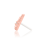 Model wearing Nina CZ Triangle End in Tragus Piercing