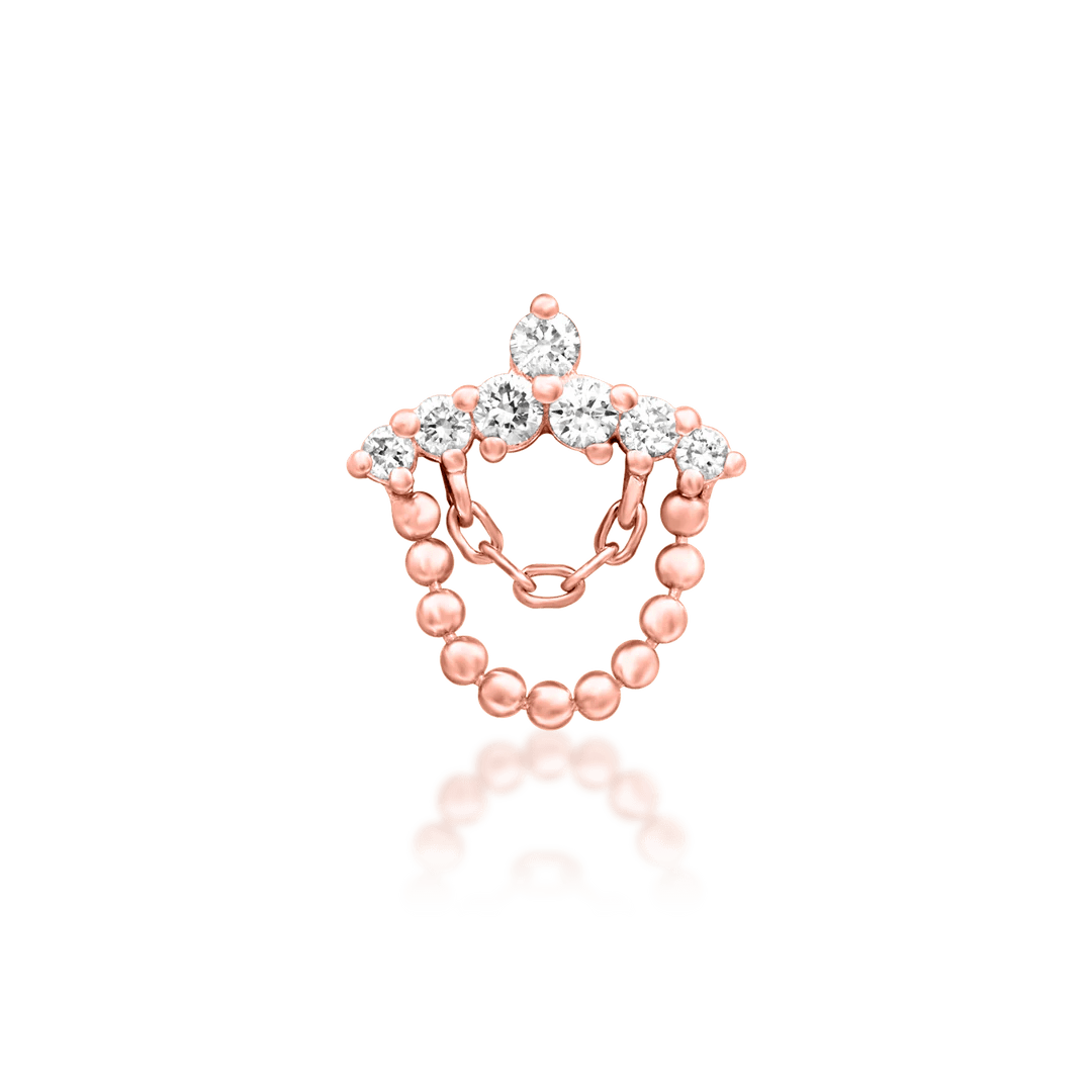 Top-down image of Ninette – structured chain with dimensional sparkle