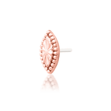 Styled photo of Novie worn in tragus piercing – subtle gold accent