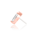 Side View of Orla Gold End Showing Aligned Stone Taper