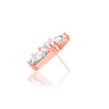 Side Angle of Padma Showing Vertical Cascade and Bezel Settings